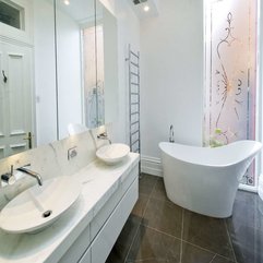 Stunning White Bathroom Remodel Design Idea HD Wallpaper Wallpapers Source - Karbonix