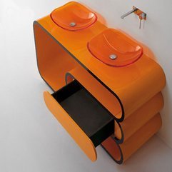 Style Bathroom Vanity White Themed Bathroom Design Modern Orange - Karbonix
