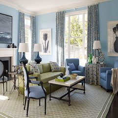 Style Living Room With Blue Color French - Karbonix