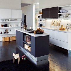Style With Contemporary Floor Modern Kitchen - Karbonix