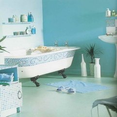 Style With Tiffany Blue Wall Paint With The Tub Beautiful Home - Karbonix