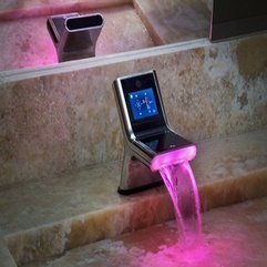 Stylish Bathroom Faucet Design With Led Lighting Futuristic Style - Karbonix