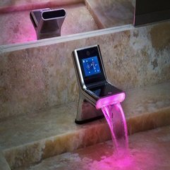 Best Inspirations : Stylish Bathroom Faucet Design With Led Lighting Futuristic Style - Karbonix