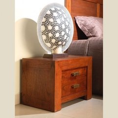 Table Lamp Two Drawers Beautiful Bedside - Karbonix