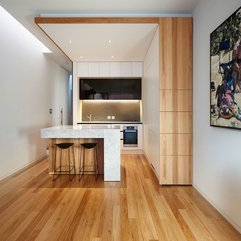 Best Inspirations : Table With Black Bar Stool Combined With Wooden Interior White Kitchen - Karbonix