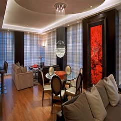 Teak Wood Parquet Shady Light Chinese Style Interior Luxurious Apartment - Karbonix