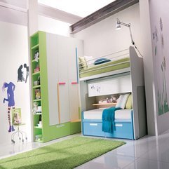Best Inspirations : Teenage Girls Bedroom With Bunk Beds Makes Your Room Comfort Green - Karbonix
