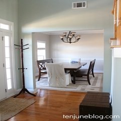 Ten June Dining Room Paint Makeover Sherwin Williams Agreeable Gray - Karbonix