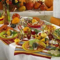 Best Inspirations : Thanksgiving Table Colorful Decorating - Karbonix