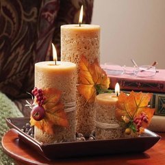Best Inspirations : Thanksgiving Table With Decorative Candles Ideas - Karbonix