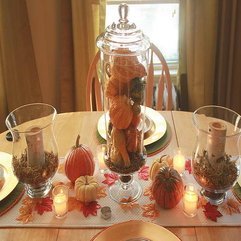 Thanksgiving Table With Glass Jar Ideas - Karbonix