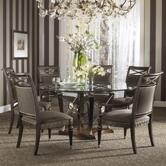The Belvedere Dining Room Set With Ground Glass Table Stunning - Karbonix