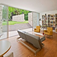 The Ground Floor With Gray And Yellow Sofas Living Room - Karbonix
