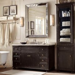 Best Inspirations : The Vintage Bathroom Mirrors With Rustic Design Classic Design - Karbonix