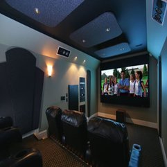 Theater With Leather Seats Soundproof Home - Karbonix