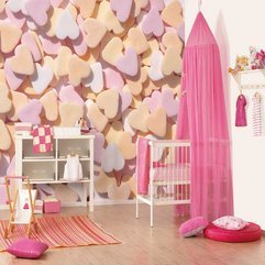 Theme Ideas With Love Pattern Girl Nursery - Karbonix