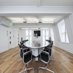 Best Inspirations : Themed Office Meeting Design With Stainless Steel Round Table Spacious White - Karbonix