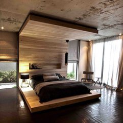 Timber Floor Wall And Ceiling Bed Adds Natural Touch Modern - Karbonix