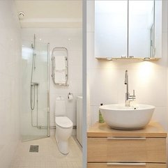 Toilet With Clean Glass Divider White Washbasunder Glass Cabinet Modern White - Karbonix