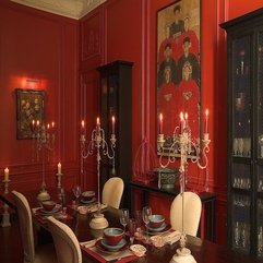 Best Inspirations : Traditional Red Dining Room Ideas 895 Interior Design - Karbonix