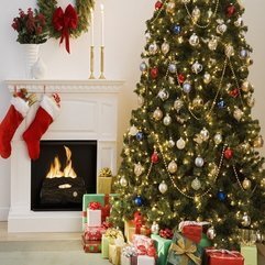 Best Inspirations : Tree Decorations Ideas Fireplace Attractive Christmas - Karbonix