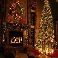 Tree Decorations Ideas With Fireplace Centerpiece Christmas - Karbonix