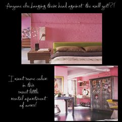 Best Inspirations : Trendy Pink Walls In Bedroom And Kitchen Coosyd Interior - Karbonix