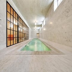 Tribeca Indoor Pool With Marble Marble House - Karbonix