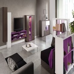 Tv Cabinet Design Ideas Purple Wooden - Karbonix