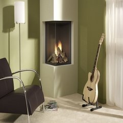 Best Inspirations : Two Sided Modern Corner Fireplaces Design Ideas Corner - Karbonix