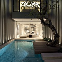 Ultra Chic Singapore Residence With Courtyard Mosaic Pool Inthralld - Karbonix