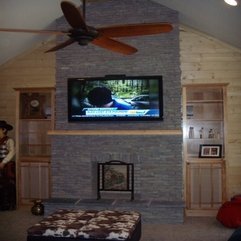 Unique Sailboat Crafts Front Natural Stacked Stone Fireplace With - Karbonix