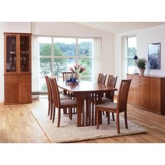 Vanguard Scandinavian Dining Set By Skovby Mission Styled Table - Karbonix