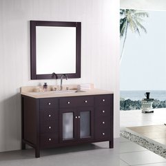 Venetian 48 Single Sink Bathroom Vanity Set Solid Oak Construction Classy Style - Karbonix