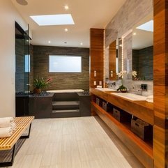 Best Inspirations : Villa Sensational Bathroom Interior With Contemporary Modern - Karbonix