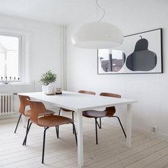 Vintage White Scandinavian Dining Room Design With Vintage White - Karbonix