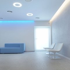 Waiting Room Design Of Embryocare Clinic Futuristic Style - Karbonix