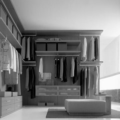 Walk Wardrobe With Rack And Drawers For Men Installed Wall - Karbonix