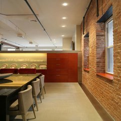 Wall Design With Brown Window Unfinished Brick - Karbonix