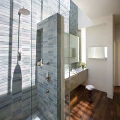 Best Inspirations : Wall For Shower Area Combined With Grey Tiles Glazed - Karbonix