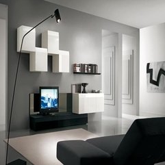 Wall Tv Mount Cabinet White Black - Karbonix
