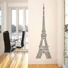 Wall Word Art Stickers Eifel Tower - Karbonix
