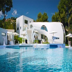 Wallpaper Scale Swimming Pool Encircle Beautiful Unusual Style Glorious House Enchant - Karbonix
