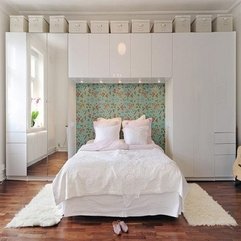 Best Inspirations : Warming White Bedroom With Wooden Floor Unique And - Karbonix