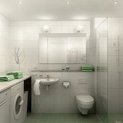 White Bathroom Interior Design Modern Futuristic - Karbonix