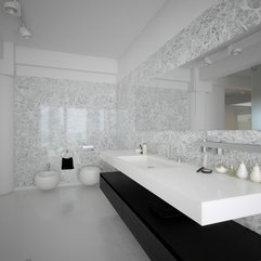 White Bathrooms Trendy Minimalist - Karbonix