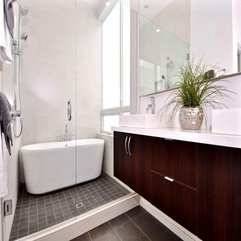 White Bone Modern Bathrooms Dark Brown - Karbonix