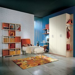White Bricks Teens Room Ideas Orange And - Karbonix