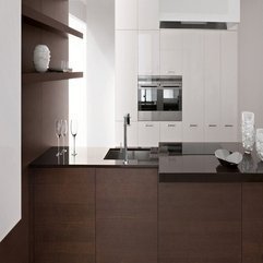Best Inspirations : White Brown Kitchen Terrific Modern - Karbonix
