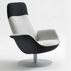 White Comfortable Lounge Chair Black - Karbonix